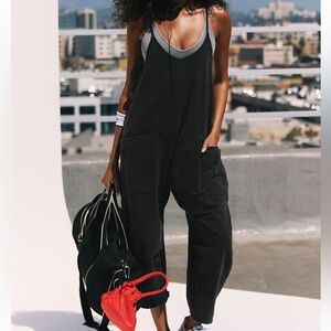 FP Movement washed black jumpsuit size XS like new!!